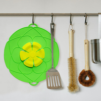 Vente en gros de couvercle en silicone anti-débordement couvercle alimentaire pour casseroles pièces d'ustensiles de cuisine