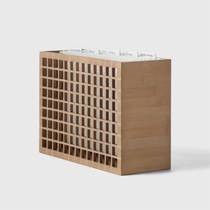 Tự Nhiên Chất Lượng Cao Không Gian Lưới Thiết Kế Tre Chống Trượt Bàn Tập Tin Thư Treo Thư Mục Tập Tin Bằng Gỗ Máy Tính Để Bàn Tổ Chức - Product Image 1