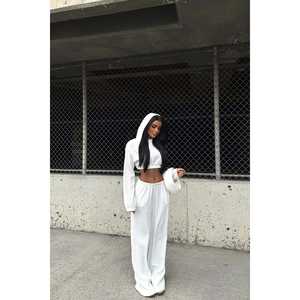 Pantalon de costume blanc pour femme, pantalon de costume blanc élégant - Product Image 2