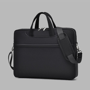Sac à bandoulière Oxford pour ordinateur portable, sacoche de protection antichoc, portable, légère, pour hommes et femmes, porte-documents de sécurité noir de 14 pouces - Product Image 4