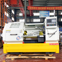 Tour CNC horizontal à lit plat entièrement automatique CK6150x1000 de haute qualité, système CNC GSK, haute précision, 2 axes, usage moyen intensif