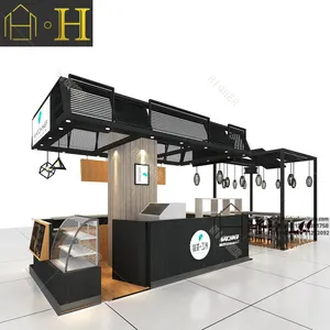 Retail Custom Food Kiosk Design Showcase Luxury Store Glass Retail Kiosk Design For Mall