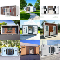 Cabine Sanitaire Préfabriquée Easy Clean Apple Cabin pour Lieux Touristiques avec Équipements Intérieurs Modernes