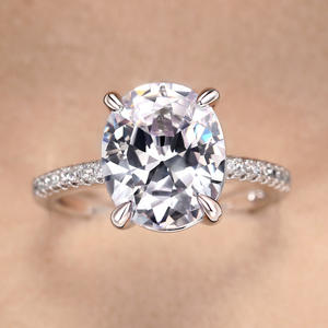 2024 baru mode mewah warna perak pertunangan pernikahan keabadian Band janji cincin untuk wanita hadiah pesta Phantom permata - Product Image 6