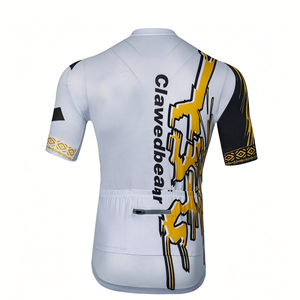 Wholesale Graphic Print Cycling Suit Unisex Sweat Wicking Short Sleeve Jersey <b>Cushioned</b> Bike Shorts Men Women Riding Kit - Product Image 3