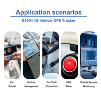Düşük Fiyatlı 4G LTE 2G GSM Araç GPS Akıllı İzleyici KS004 Gerçek Zamanlı Yazılım SOS ACC Algılama PC Uyumlu Bulut Depolama
