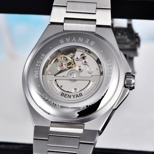 2025 New BENYAR Luxury Classic Business Sports Quartz <b>Mechanical</b> <b>Watch</b> Stainless Steel Waterproof Luminous Men - Product Image 5