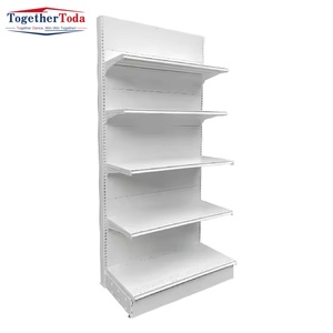 Estantería Metálica de Alta Calidad para Supermercado, Tamaño y Color Personalizados, Logotipo Personalizado, Estante Individual Multicapa, Muebles Comerciales para Supermercado - Product Image 4