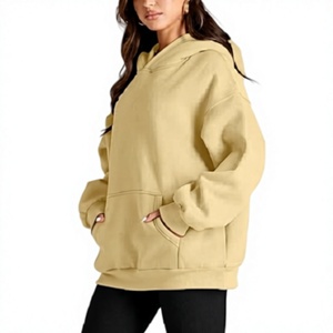 Sweat-shirts à capuche personnalisés de haute qualité pour femmes, streetwear d'hiver, pull respirant, logo brodé écologique, vierge - Product Image 5