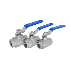 วาล์วบอลสแตนเลส DKV 304 316 แบบสองชิ้น ข้อต่อเกลียว BSP NPT 1000WOG แบบเต็มพอร์ต วาล์วบอล 2 ชิ้น สำหรับน้ำ แก๊ส น้ำมัน - Product Image 1