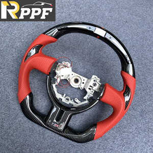 Volante de Fibra de Carbono Real con Luz LED para <span class=keywords><strong>Toyota</strong></span> <span class=keywords><strong>86</strong></span> 2013 2014 2015 2016, Fabricación de Primera Calidad - Product Image 5