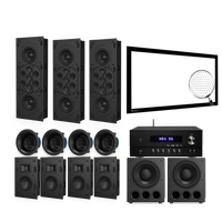Kits d'enceintes 7.2.4, prix des systèmes de cinéma maison professionnels et prix des systèmes audio acoustiques de studio
