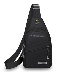 Men's Chest Bag Oxford Cloth Large Capacity Multi Layer Sport Crossbody Bag Everyday Use Gray Black Military Green Dark Blue - Product Image 5