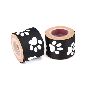 2 дюймов с собаки лапы корсажная анималистичным принтом 50 мм черный полиэстер GrosGrain следы лап лента - Product Image 6