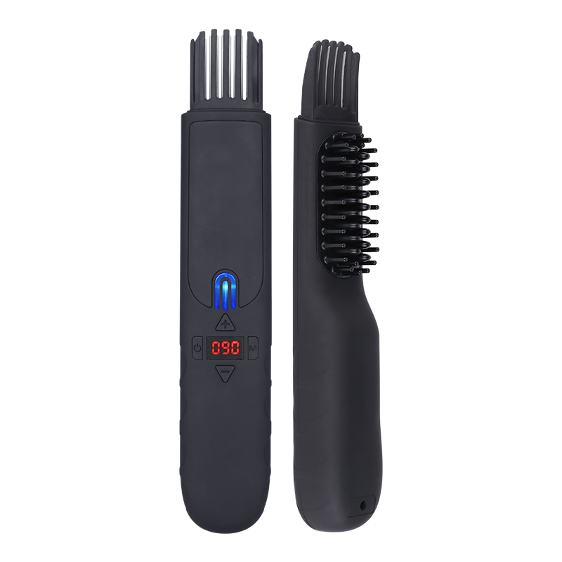 Lescolton Professional 2 in 1 Hair And Beard Styler Modeling Comb Man's Beard Styling Electric Beard Straightener Brush