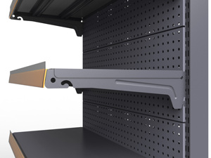 Estanterías de Góndola para Supermercado, Resistentes, de Doble Cara, de Acero Perforado, con Recubrimiento de Polvo Epoxi, Capacidad de 50-90 kg - Product Image 4