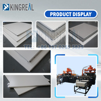KINGREAL Ligne de perforation de dalles de plafond en aluminium entièrement automatique 600x600 pour dalles de plafond en aluminium