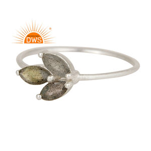 แหวนพลอยลาบราดอไรต์ธรรมชาติทำจากเงินสเตอร์ลิง925ขายดีที่สุดเครื่องประดับแบบปรับแต่งได้สำหรับผู้หญิงเป็นของขวัญให้กับเธอ - Product Image 1