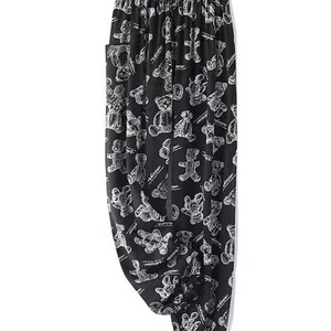 Phụ Nữ Mùa Hè Giản Dị Đồ Ngủ Mô Hình Rắn Đàn Hồi Eo Đóng Cửa Lỏng Lẻo Và Thoải Mái Cho Nhà Sử Dụng Tính Năng Thoáng Khí - Product Image 5