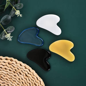 Herramientas de masaje Guasha Tabla de masaje raspado Gua Sha forma de corazón para cara cuello espalda cuerpo adelgazamiento elevación antiarrugas - Product Image 2
