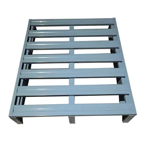 Pallet Phẳng Kim Loại Thép Vận Chuyển Hậu Cần Xe Nâng Kho Hàng Tùy Chỉnh Hạng Nặng Để Bán