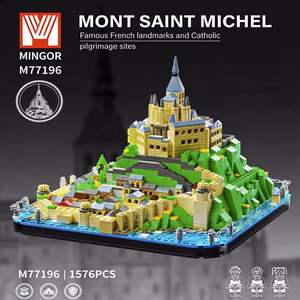 M77196--M Brand Último Modelo Serie Arquitectura <span class=keywords><strong>Francia</strong></span> - Mont Saint-Michel Juguete de Bloques de Construcción para Niños - Product Image 2