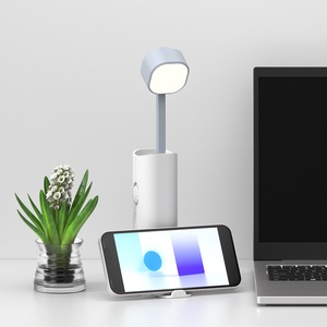 デュアル使用充電式LEDデスクランプ伸縮式アームナイトライトアイプロテクション研究学生ツールABSプラグイン折りたたみ式ロゴギフト - Product Image 3