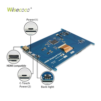 Écran LCD Raspberry Pi personnalisé de 7 pouces 1024*600 IPS compatible avec un module d'écran tactile capacitif USB avec pilote de contrôleur