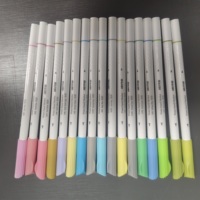 Ensemble de 24 marqueurs d'art effaçables à double pointe en feutre IERS pour adultes et enfants - Stylos pinceaux pour la calligraphie et l'aquarelle