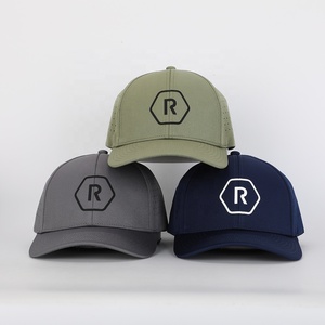OEM bán buôn Tùy chỉnh cao su dập nổi logo 6 Bảng điều chỉnh gorras <span class=keywords><strong>polyester</strong></span> không thấm nước mũ thể thao chất lượng cao laser cắt lỗ Mũ bóng chày - Product Image 2