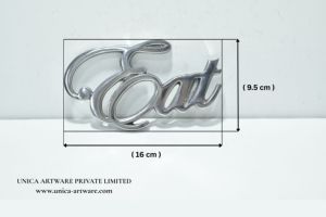 Letrero Decorativo de Pared de Metal Moderno con Diseño de la Palabra “Eat”, Letrero Artístico Elegante para Decoración de Cocina y Comedor, Precio de Exportación - Product Image 3