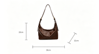 Sac pour femme de grande capacité, sensation haut de gamme, nouveau sac bandoulière élégant, sac à bandoulière décontracté et polyvalent, design simple