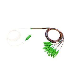Divisor Óptico PLC Mini de Tubo de Acero APC UPC Monomodo 1x2 1x4 1x8 1x16 1x32 1x64 - Product Image 1