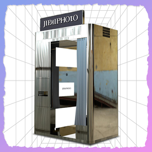 Photomaton en acier inoxydable JIPAI pour parc d'attractions, impression instantanée, stand promotionnel, photomaton personnalisable - Product Image 4
