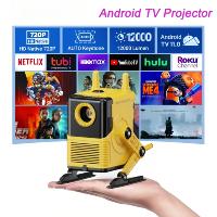 Projecteur DLP Laser Intelligent Android 12 300 Lumens 720P WiFi Double Bande Certifié NF Portable pour Home Cinéma