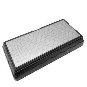 <span class=keywords><strong>Pierre</strong></span> à aiguiser professionnelle pour couteaux diamantés à 2 faces <span class=keywords><strong>avec</strong></span> outils d'affûtage de couteaux de cuisine de base - Product Image 2