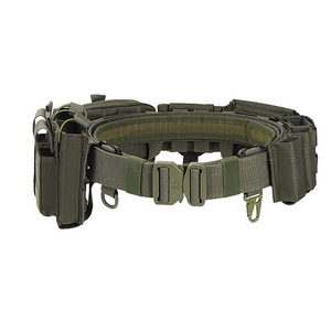 طقم حزام تكتيكي مع وحدة أمان وجيوب متعددة وحافظة مسدس عملية - Product Image 5