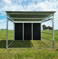 Abri mobile pour chevaux de style australien, installation rapide, écurie préfabriquée en acier, taille personnalisable pour