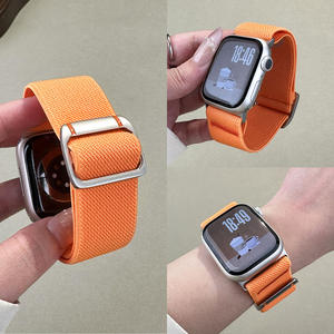 <span class=keywords><strong>Cinturino</strong></span> in Tessuto Intrecciato di Nylon Traspirante per <span class=keywords><strong>Apple</strong></span> <span class=keywords><strong>Watch</strong></span> 10 Ultra2 9 8 <span class=keywords><strong>7</strong></span>, Sostituzione Regolabile con Fibbia Scorrevole - Product Image 2