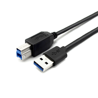 Câble USB-A USB-B Type 3.0 Super Rapide avec Blindage Tressé, Transfert de Données 5 Gbps, Charge Rapide 3A pour Ordinateur Lexmark/Dell