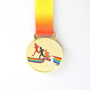 Arceau de course et finisseur de Marathon, produit en émail doux, éclat doux, ancien et argent,, usine - Product Image 3