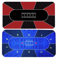 Pliable Baccarat Poker Table Casino 10 Joueurs Led Club De Luxe Carte De Fin Personnalisée Mélangeur En Acier Tapis De Vitesse