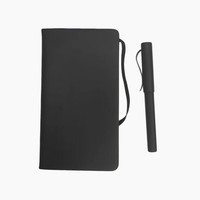 2024 couverture rigide noir PU cuir planificateur Mini papeterie ensemble poche A6 A7 bureau école Budget liant laitier cahier