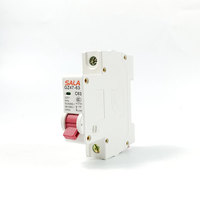 Suministro Directo de Fábrica, Interruptor Automático Magnetotérmico (MCB) de 1 Polo y 63A Tipo C, Instalación en Riel DIN
