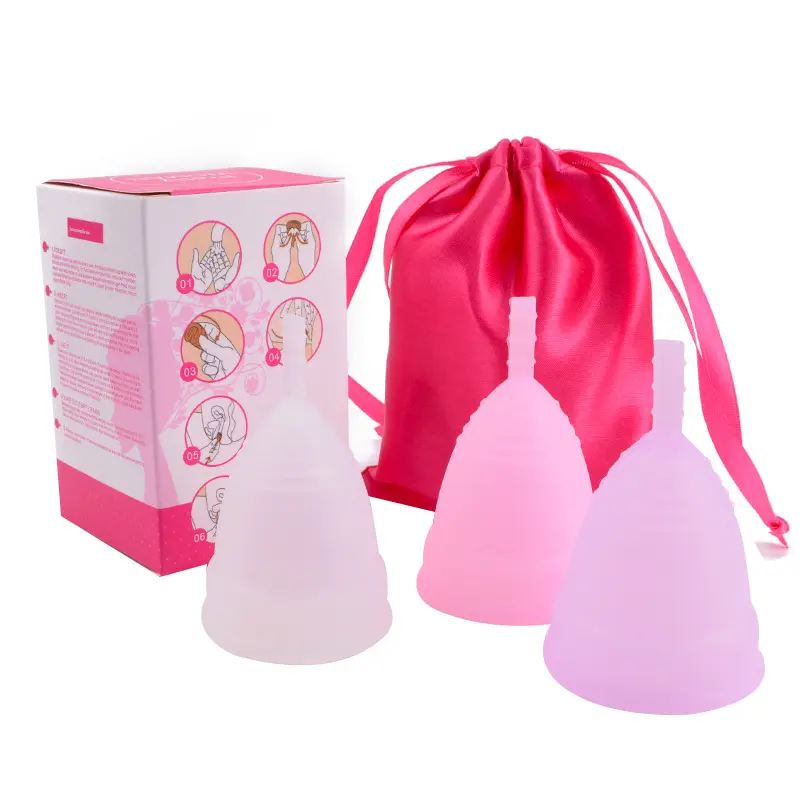 Copa de ciclo Menstrual de silicona médica para mujer, vaso de higiene para el período Menstrual, gran oferta