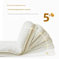 Chaise pouf de canapé inclinable simple de loisirs nordiques modernes de haute qualité pour une détente confortable dans la chambre ou le salon