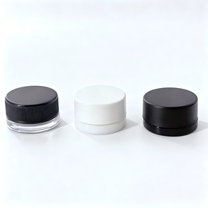 Custom Logo Clear White Black 3ml 5ml 7ml 9ml 5g 7g Square Cube Concentrate Wax Glass Bottle Verre <strong>Jar</strong> With Child Resistant Lid - Product Image 2