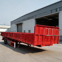 Promotion : Semi-remorque benne basculante latérale en acier, 25 tonnes, 45 m³, multi-essieux, en vente