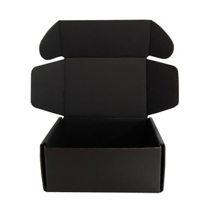 Wholesale Custom black shipping packing box underwear shoes gift custom corrugated paper boxes