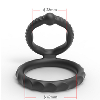 Anneaux de pénis en silicone réglables et flexibles pour retarder l'éjaculation, jouet sexuel masculin pour gros pénis